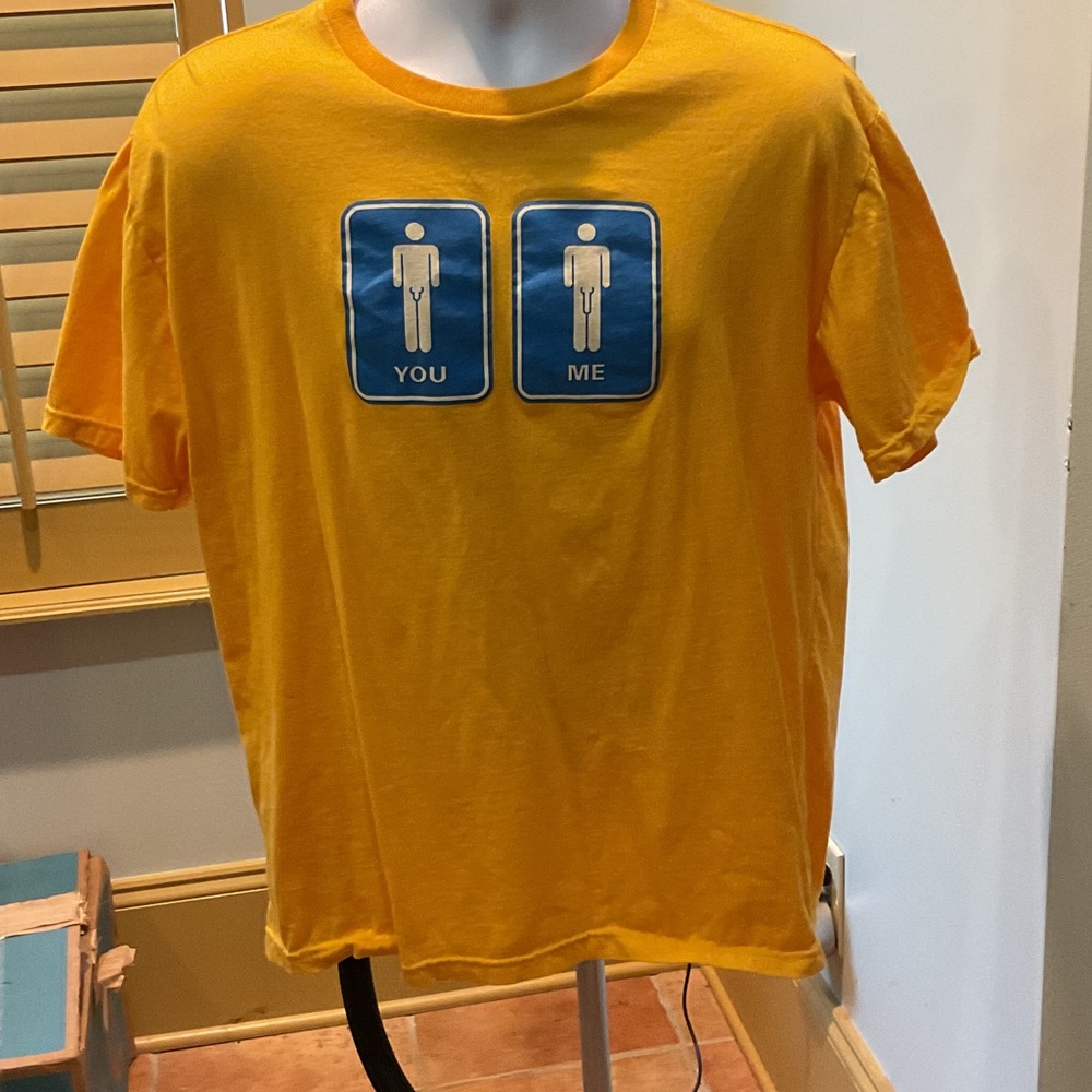 Bold Yellow Graphic Tee for Men